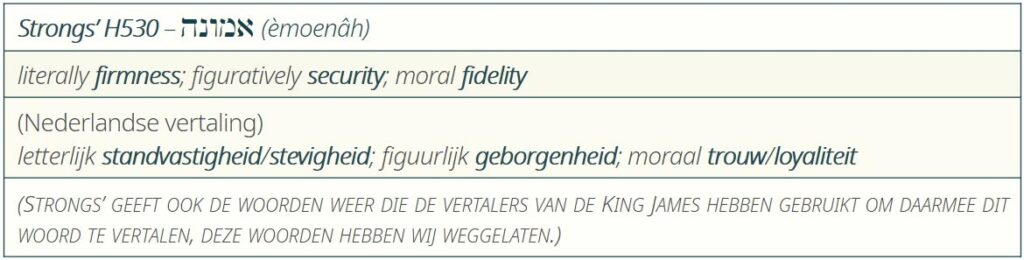 STRONGS' UITLEG EMOENAH
